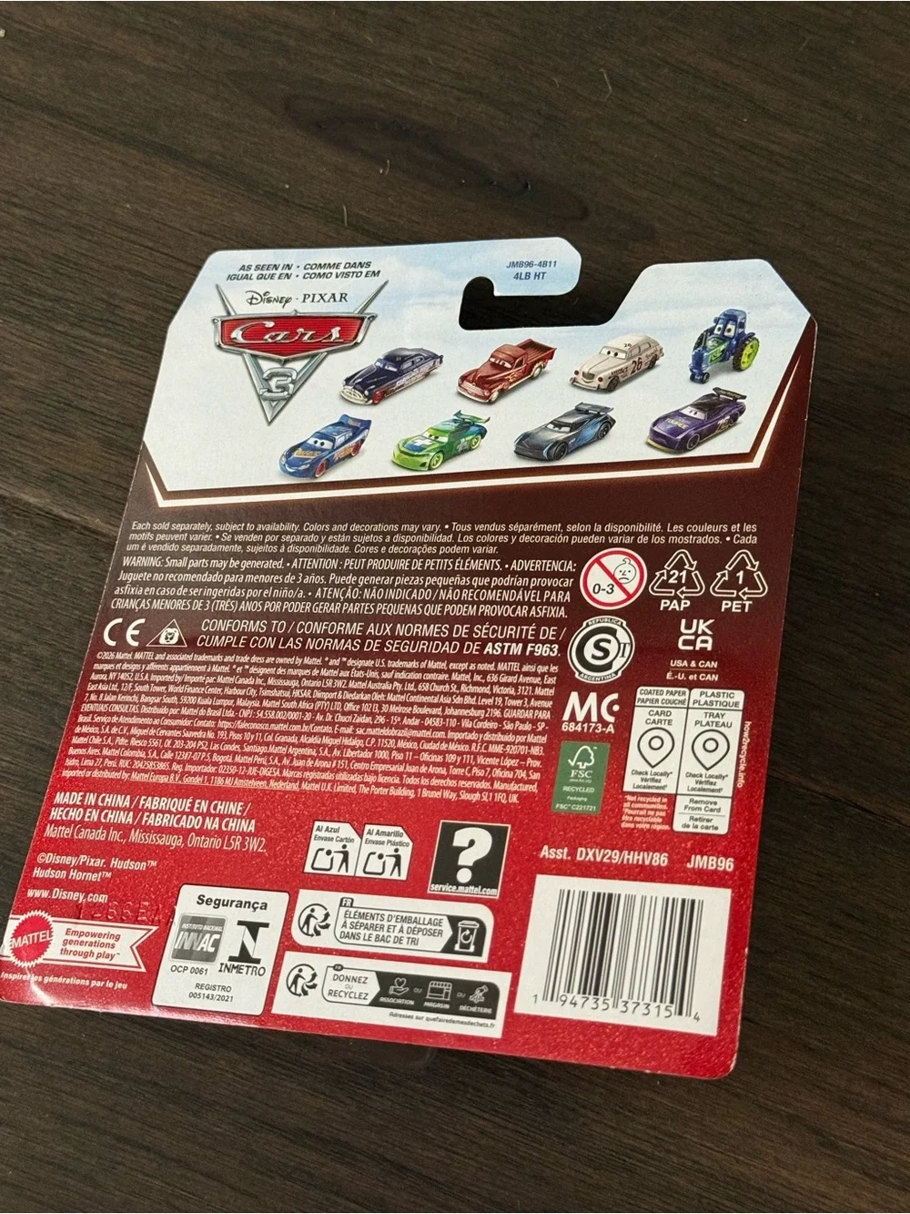 Mattel official cars